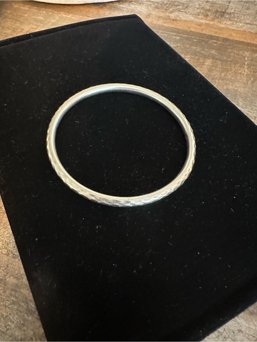 Silpada Silver Hammered Edge Bangle